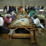Coffee beans being sorted at the Socinaf Mill in Ruiru. Photo courtesy of Gordon Clark 2009.